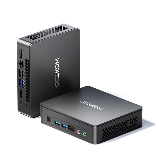 GEEKOM Air12 Lite Mini PC (3-Year Quality Support),With 12Th Gen Intel N150 (Upgraded N100),8GB RAM 256GB Nvme Pcie M.2 SSD,6 USB Ports 9-Pin Mini Desktop Computer for Home/Business/Office