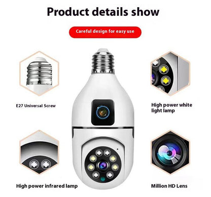 Flycloud 1080P HD Light Bulb Security Camera Wifi Wireless Outdoor Indoor Cameras for Home Security Camara De Seguridad
