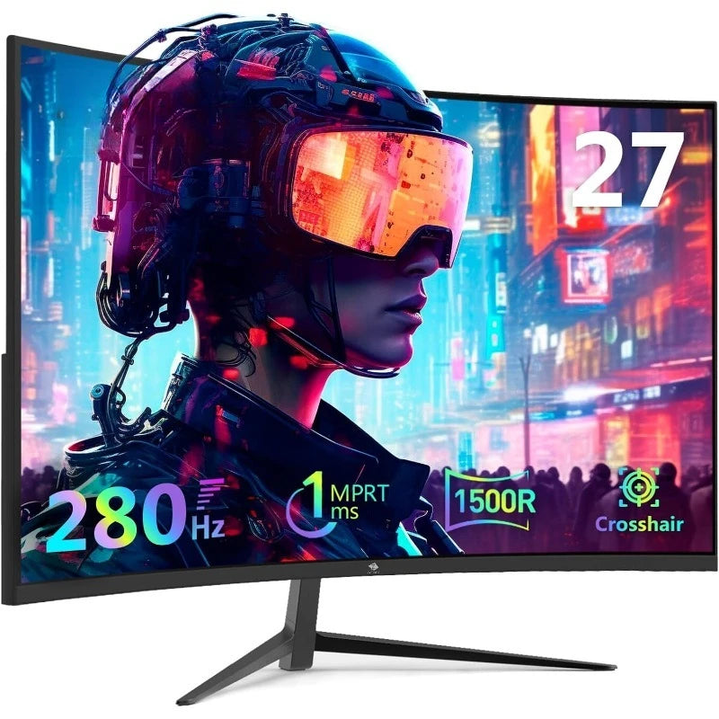 Z-Edge 27-Inch FHD 1080P Curved Gaming Monitor, 280Hz Refresh Rate, 1ms MPRT, 350 Nits Brightness, 16.7 Million Colors