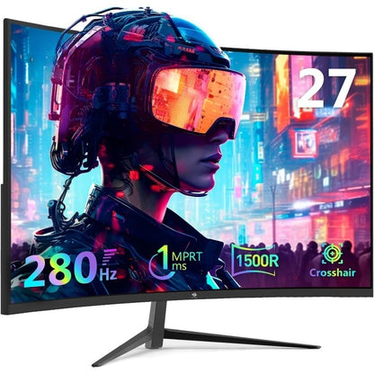 Z-Edge 27-Inch FHD 1080P Curved Gaming Monitor, 280Hz Refresh Rate, 1ms MPRT, 350 Nits Brightness, 16.7 Million Colors
