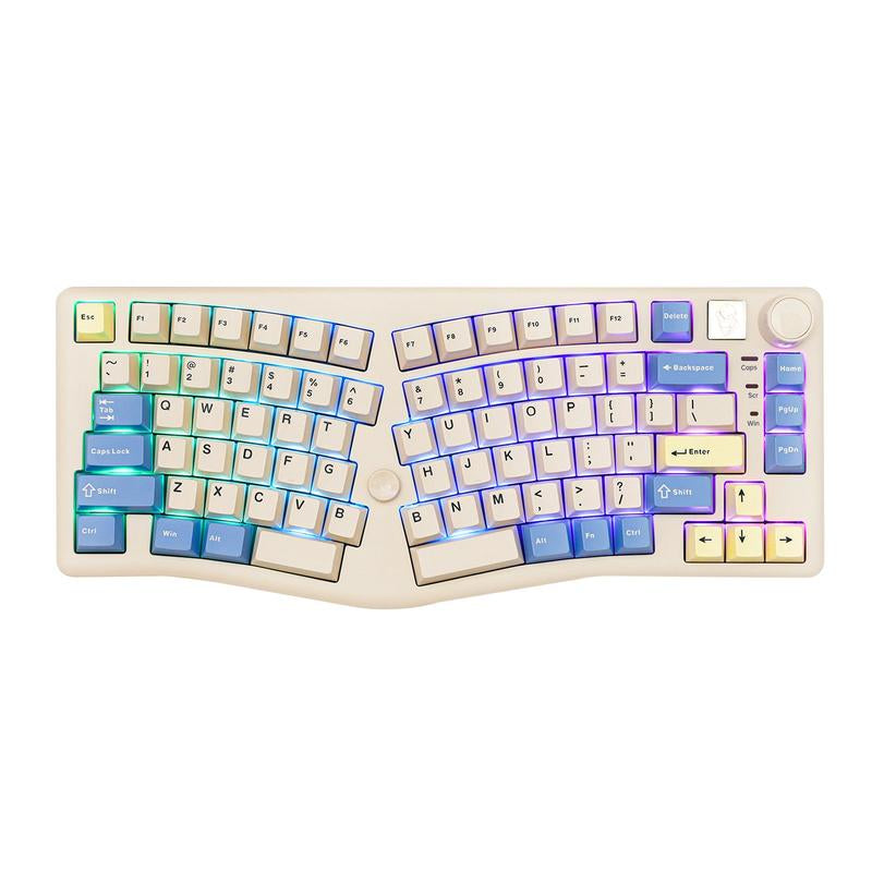 LEOBOG A75 Wireless Keyboard - Durable, Rechargeable, 3-Modes Keyboard with Ergonomic Design for Gaming, Office & Home - Perfect Gift for Girlfriend