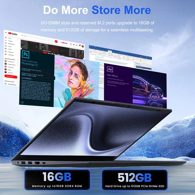 14/15.6-Inch Laptop Computer Intel Pentium Gold 6500Y Dual-Core Processor 8GB/16GB/32GB RAM 256GB/512GB/1TB SSD Rom,Suitable for Student Study＆Business Office,Suitable for Photoshop and Editing