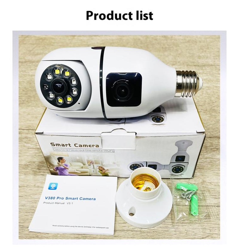 Flycloud 1080P HD Light Bulb Security Camera Wifi Wireless Outdoor Indoor Cameras for Home Security Camara De Seguridad