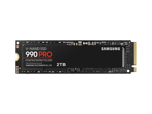 SAMSUNG 990 PRO 2TB SSD, Pcie Gen4 M.2 2280, Seq. Read Speeds Up-To 7,450Mb/S for High End Computing, Gaming, and Heavy Duty Workstations (MZ-V9P2T0B/AM) Non-Heatsink
