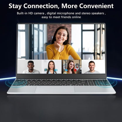 Ifacemall 15.6-Inch FHD Laptop | Intel N5095 Quad-Core Processor | 16GB DDR4 RAM | 512GB SSD | IPS FHD Display (1920X1080) | USB-C & HDMI Ports | Fingerprint Unlock | Portable Business Computer for Work, Student & Holiday Gifts(Silver，Rose Gold)