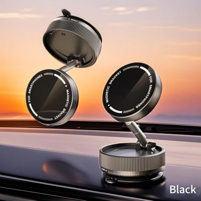Phone Holder Car Super Strong Magnetic Car Mount - Magsafe Ready, Universal Fit (Works with Vacuum Magnetic Multi-Mount - for Car, Gym & Bathroom,360° Adjustable Universal Mount - for Car, Gym & Bathroom