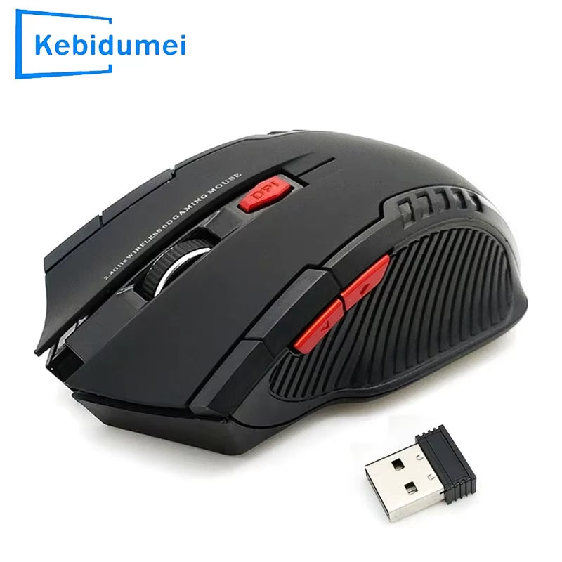 2.4 Ghz Wireless Mouse Portable Gamer Mouse for Computer 1600DPI Optical USB 6 Buttons Mouse Mini Mice for PC Laptop Notebook