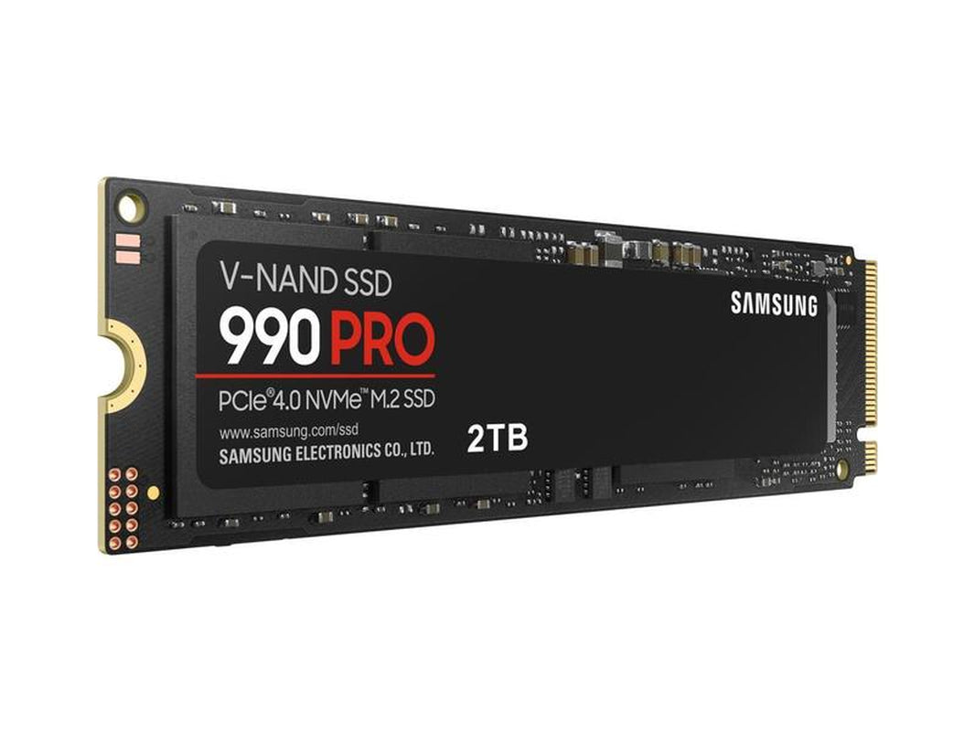 SAMSUNG 990 PRO 2TB SSD, Pcie Gen4 M.2 2280, Seq. Read Speeds Up-To 7,450Mb/S for High End Computing, Gaming, and Heavy Duty Workstations (MZ-V9P2T0B/AM) Non-Heatsink
