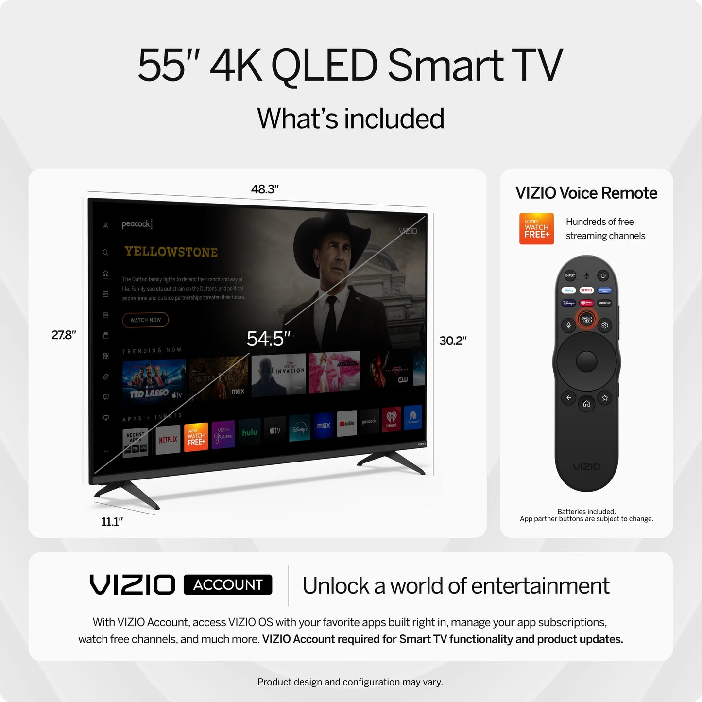 55" Class Quantum 4K QLED HDR Smart TV (NEW) M55Q6-L4