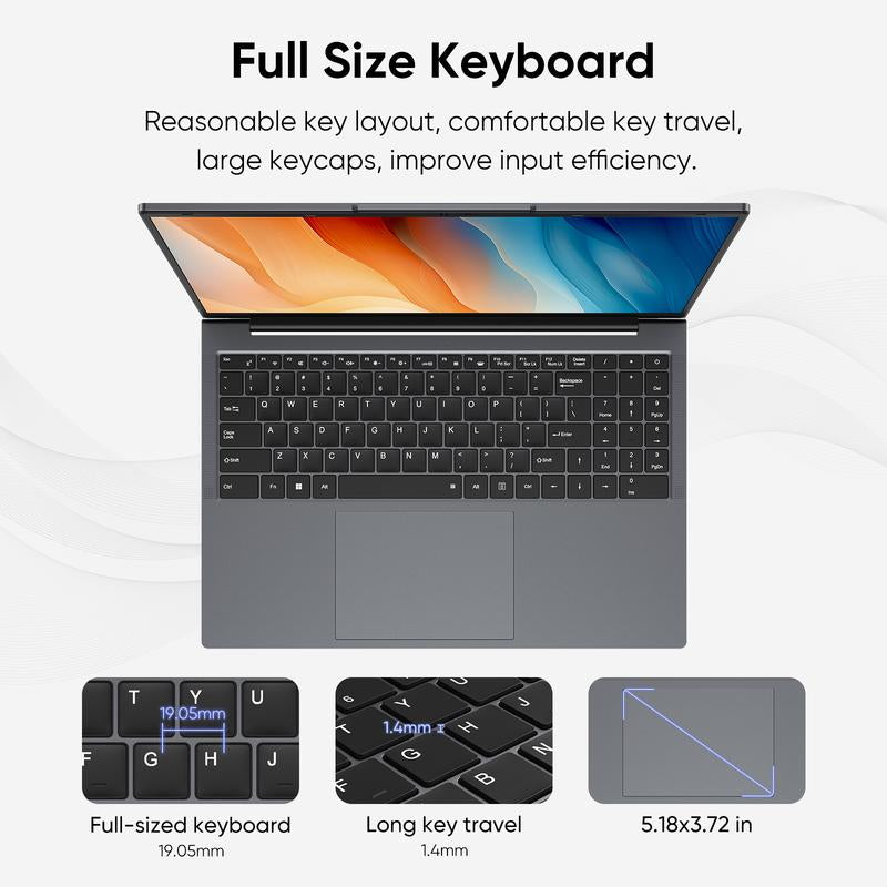 Ultra-Wide 16" FHD Business Laptop Computer Windows 11 Pro Dual-Core I5-8210Y Processor Turbo 3.6Ghz 16GB RAM 512GB SSD Backlit Keyboard Multi-Port Hub 44Wh Long Battery Life​