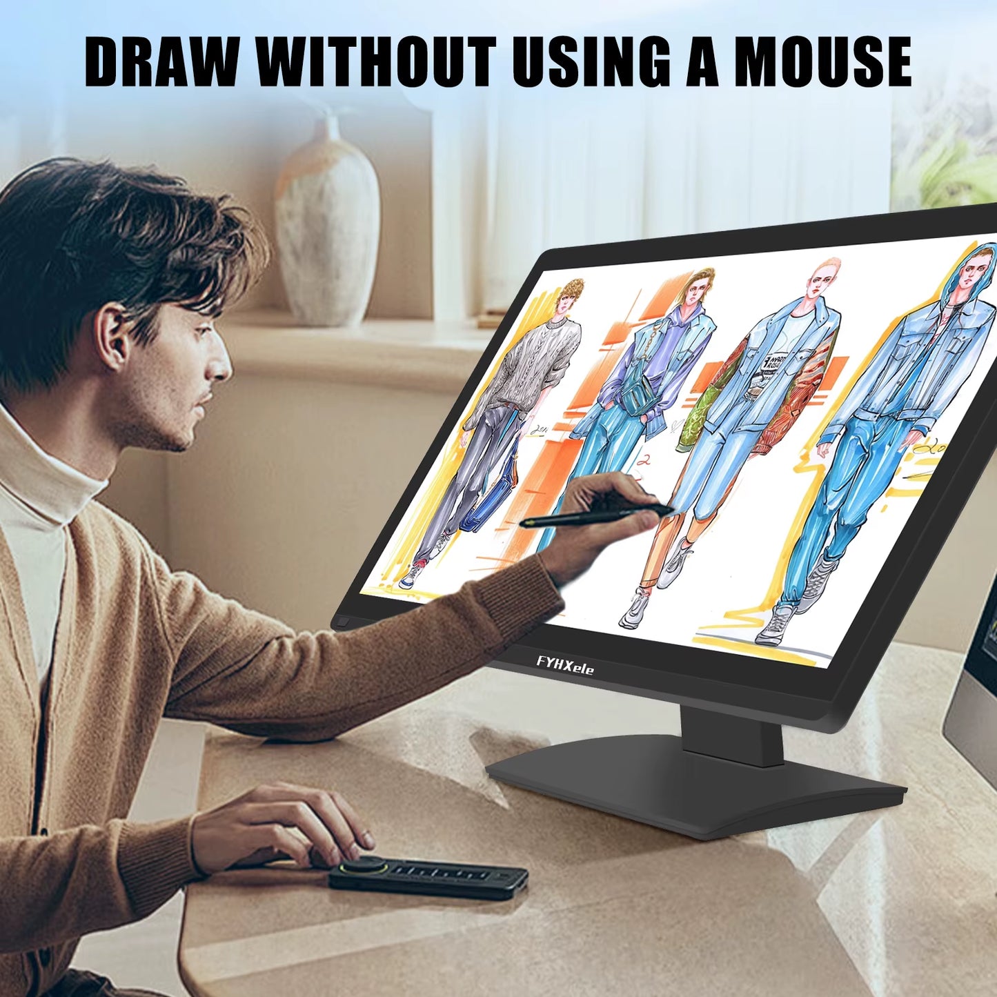 24-Inch FHD 1080P IPS Office Monitor with 100Hz Refresh Rate, HDMI Connectivity, Frameless Design, VESA Mountable, and Built-In Speakers