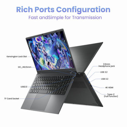 14/15.6-Inch Laptop Computer Intel Pentium Gold 6500Y Dual-Core Processor 8GB/16GB/32GB RAM 256GB/512GB/1TB SSD Rom,Suitable for Student Study＆Business Office,Suitable for Photoshop and Editing