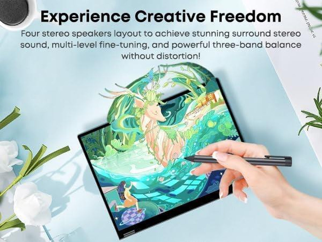 Discover the CHUWI Freebook 2-In-1 Laptop: 13.4" Touchscreen, 12GB RAM, 512GB SSD, Intel N150 Powerhouse with Stunning 2K Display and Versatile Design