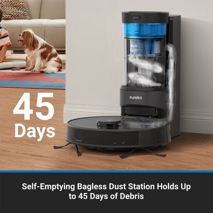 Self-Emptying Robot Vacuum with HEPA Filter, Smart Navigation & Voice Control, NERE10SW