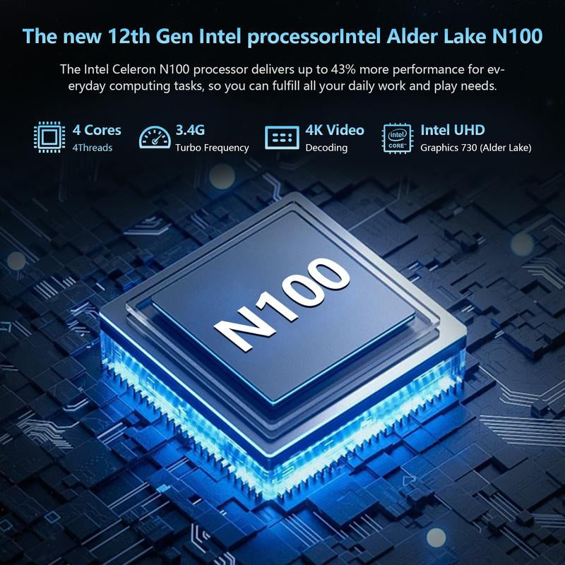 15.6 Inch Laptop Windows 11 Pro, 12GB RAM 512GB SSD, 12Th Gen Intel N100 Processor, 1920X1080, Webacm 2.4/5.0G Wifi, Bluetooth 5.0, Webcam, Mini HDMI, USB 3.0, Springtok