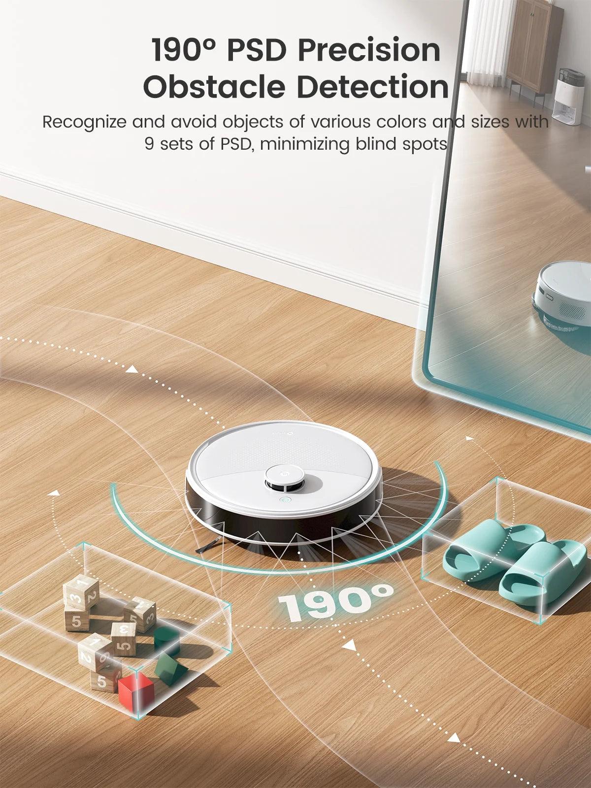 M3L Robot Vacuum and Mop, 12000Pa Suction, All-In-One Base Station, Anti-Tangle Brushes & Dual Spinning Mop, Self-Emptying & Refilling, LIDAR Navigation