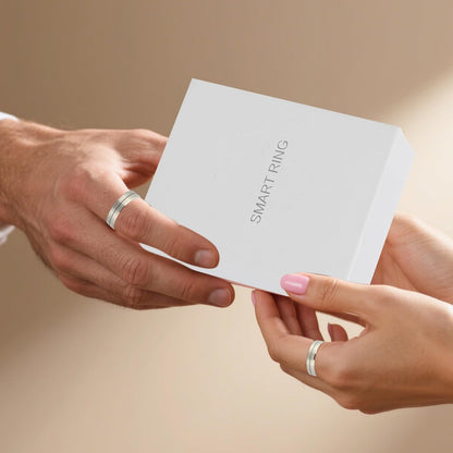 Smart Health Ring X1 Kit - Advanced Sleep Tracking and Fitness Monitoring - Heart Rate Monitor - Up to 5 Days Battery Life - IP68 Waterproof - No Subscription Required for iOS and Android - Steel Color