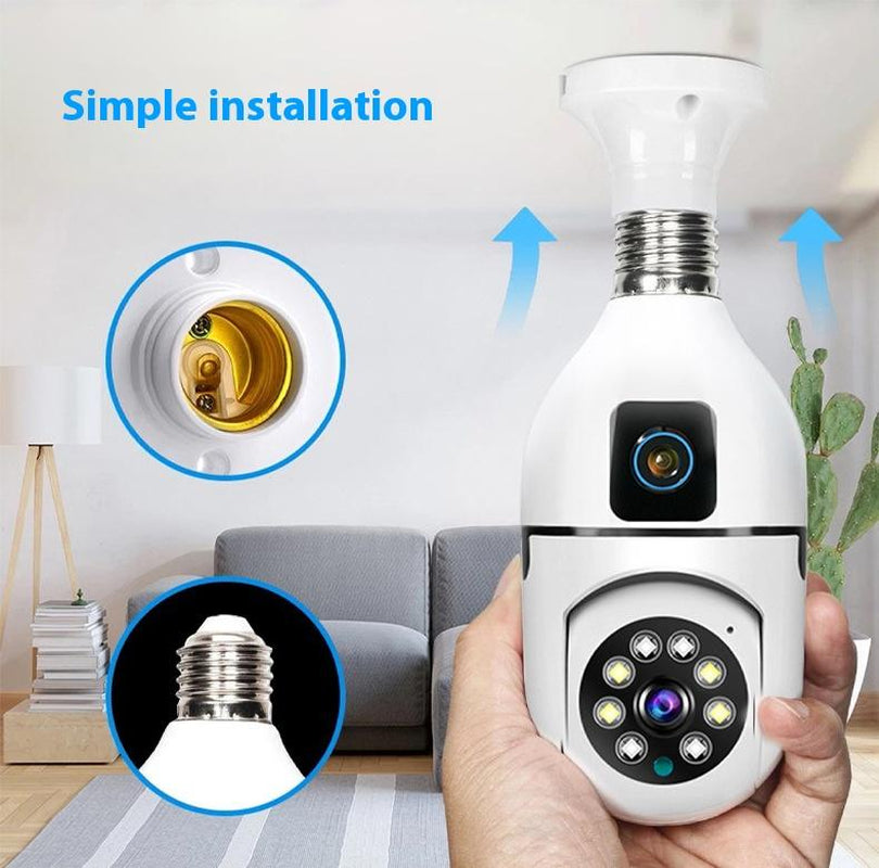 Flycloud 1080P HD Light Bulb Security Camera Wifi Wireless Outdoor Indoor Cameras for Home Security Camara De Seguridad