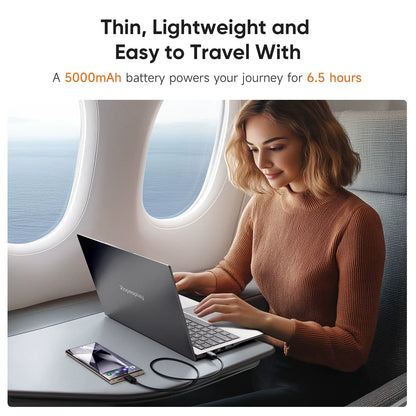 15.6-Inch Portable Lapdock Monitor with Keyboard - FHD 1080P IPS External Display for Samsung DeX and Mac Laptops