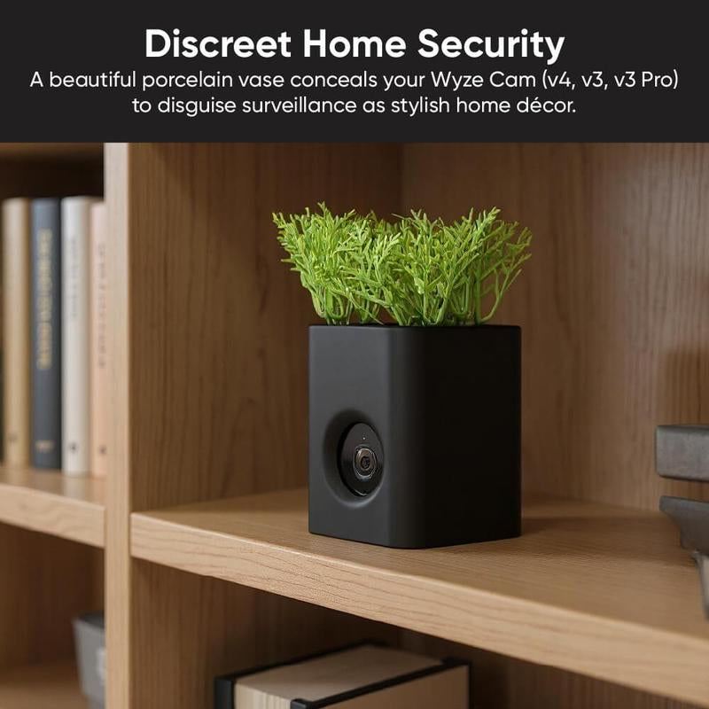 WYZE Wyze Cam Vase - Modern Home Security Camera with Stylish Design for Smart Home Decor