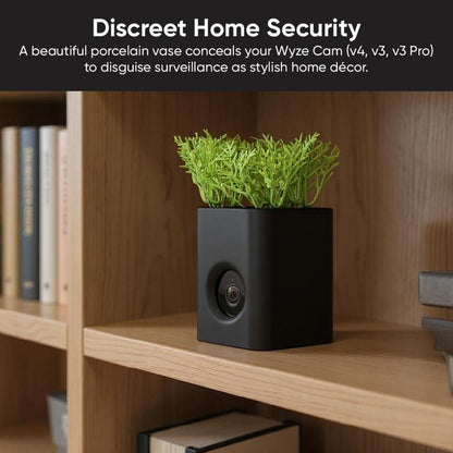 WYZE Wyze Cam Vase - Modern Home Security Camera with Stylish Design for Smart Home Decor