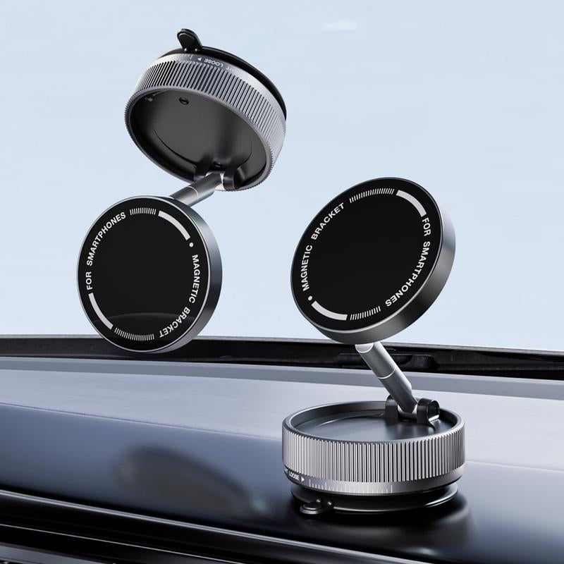 Phone Holder Car Super Strong Magnetic Car Mount - Magsafe Ready, Universal Fit (Works with Vacuum Magnetic Multi-Mount - for Car, Gym & Bathroom,360° Adjustable Universal Mount - for Car, Gym & Bathroom