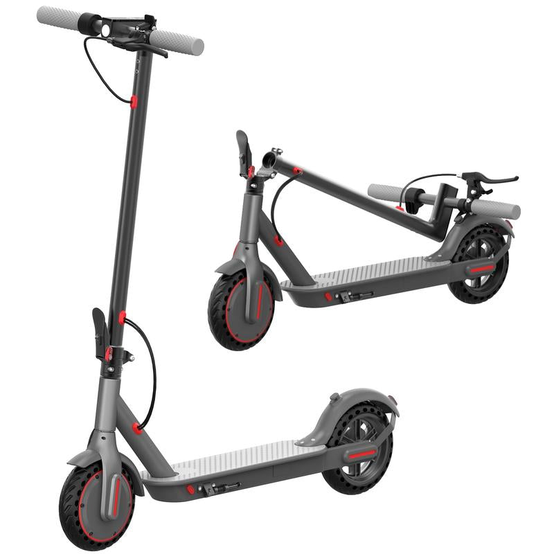 Electric Scooter -19 MPH Max Speed, 8.5''Honeycomb Solid Tires, 350W Motor, 12 Miles Range,Adjustable Speed Foldable Commuter Scooter with Dual Braking System &App Control School Scooters