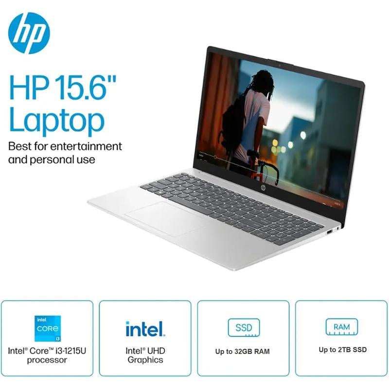HP Touchscreen Laptop - Windows 11 Pro • Intel UHD Graphics I3-1215U • HD 250 Nit Display • up to 32GB RAM • 2TB SSD • Accessories Included