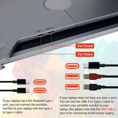14-Inch Triple Dual FHD 1080P IPS Portable Monitor for 13.3-17.3 Inch Laptops - Compatible with Windows, MacBook, Chrome, and Android