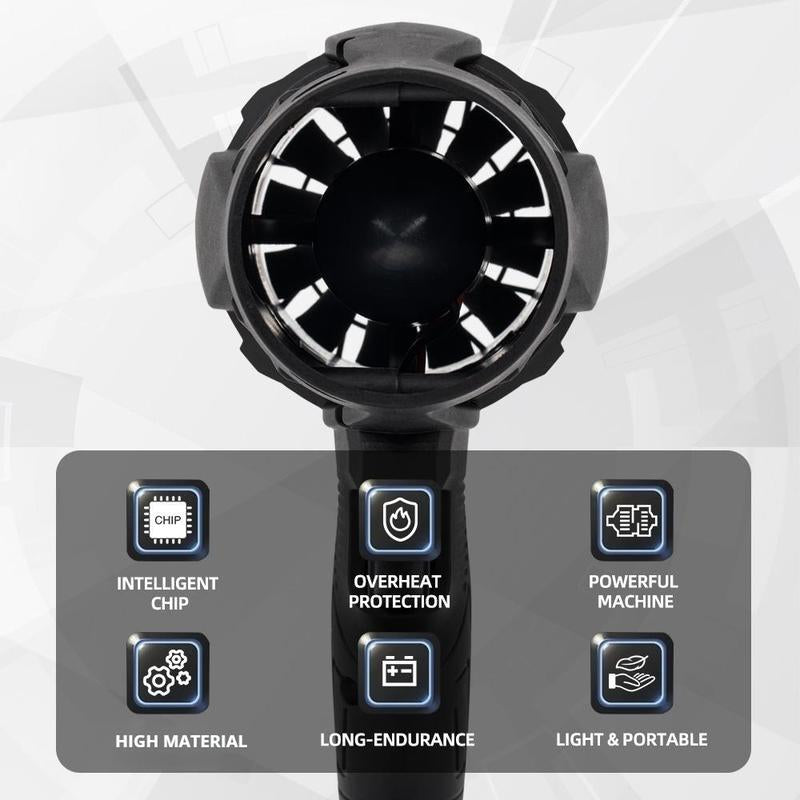 Cordless Turbo Jet Blower, Powerful Air Duster for Car Cleaning, Drying, Snow Removal, BBQ, Electronics, Perfect Christmas Day Gift