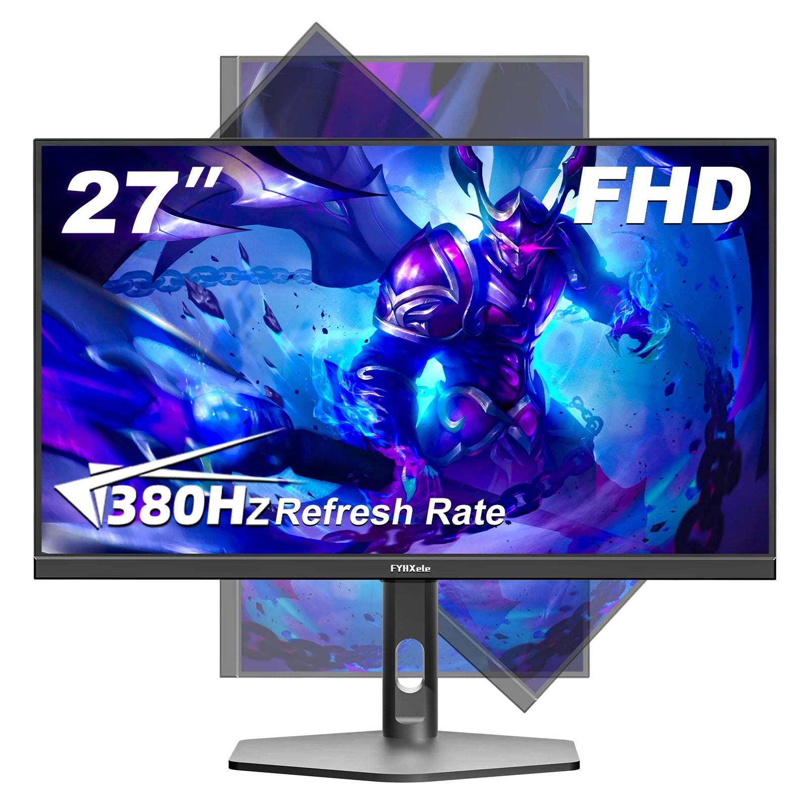 27-Inch 1080P IPS Gaming Monitor with 380Hz Refresh Rate, 0.5ms GTG Response Time, Adjustable Vertical Stand, FreeSync, HDR, and VESA Compatibility