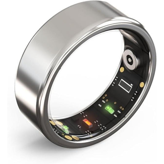 Smart Ring with Health Tracking, Multisport Modes - Ultra Waterproof IP68, 7 Days Life, Ideal Gifts - App Compatible Android Ios Metal Wearable