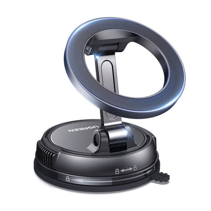 UGREEN Vacuum Magnetic Car Phone Holder,Car Phone Mount, 360° Adjustable for Magsafe Car Holder Foldable Suction Phone Mount for Car, for Garmin Gps/Mirror/Smooth Surface, for Iphone 17 16 Pro Max 15, and Android, Labor Day Sale