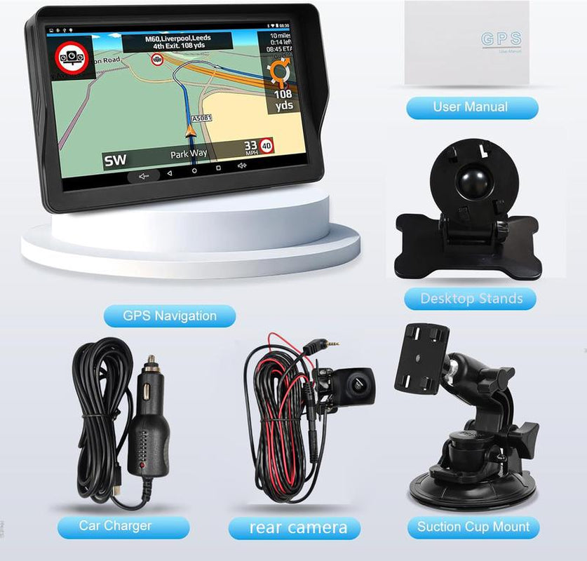 Newest Wireless Portable Carplay and Android Auto, Carplay Screen for Car with Mirror Link/Aux/Fm,7" Touchscreen Bluetooth 5.0 Dealsforyoudays Stereo Pantalla Del Coche