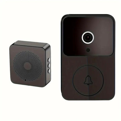 Smart Doorbellcamera – HD Night Vision, 2-Way Audio, Wifi, Rechargeable Battery, Motion Sensor, Intercom Function, Easy to Install, Wireless Smart Doorbell, Indoor/Outdoor Security Camera, Self-Adhesive Mount, Modern Design