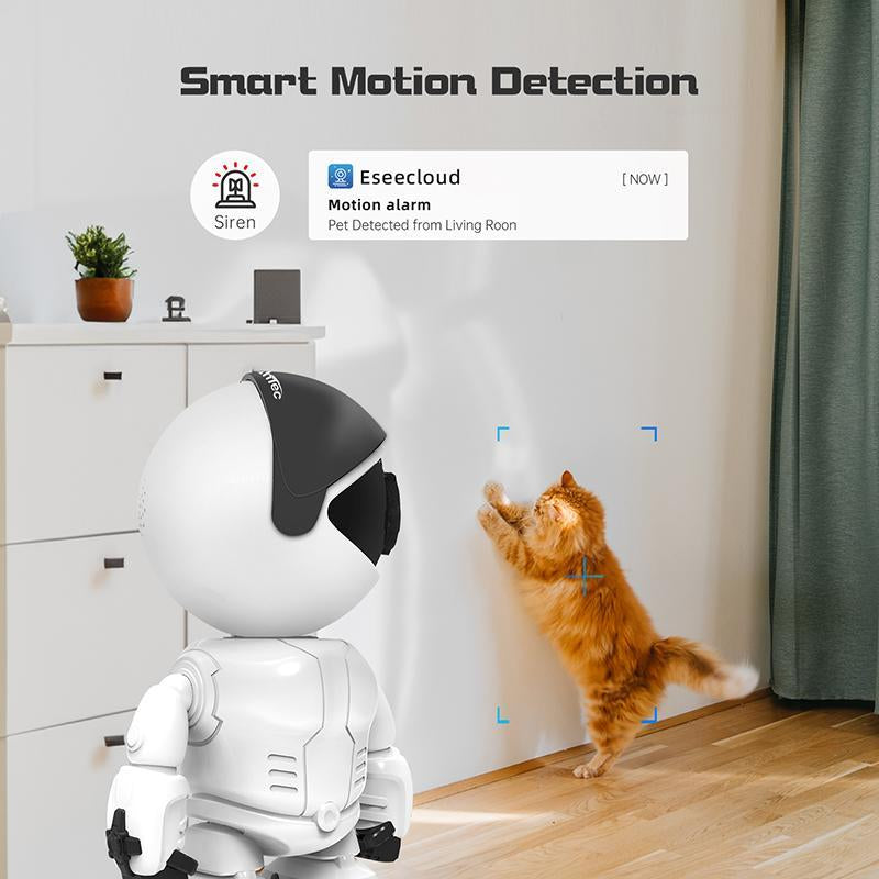 3MP Home Security Indoor Camera with Motion Detection and AI Human Detection Cable