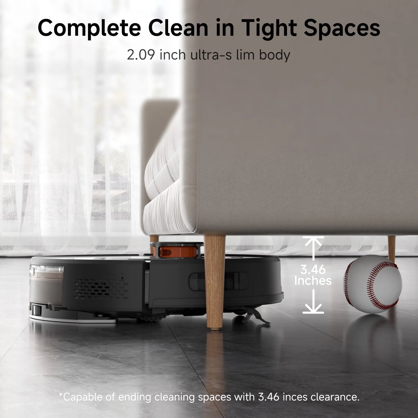 Robot Vacuum and Mop Combo with 9000Pa,85 Days Self-Emptying & Refilling Station with 3D Home Mapping L1 PRO