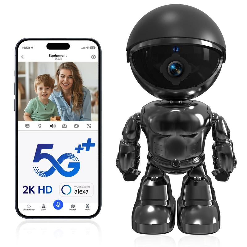 3MP Home Security Indoor Camera with Motion Detection and AI Human Detection Cable