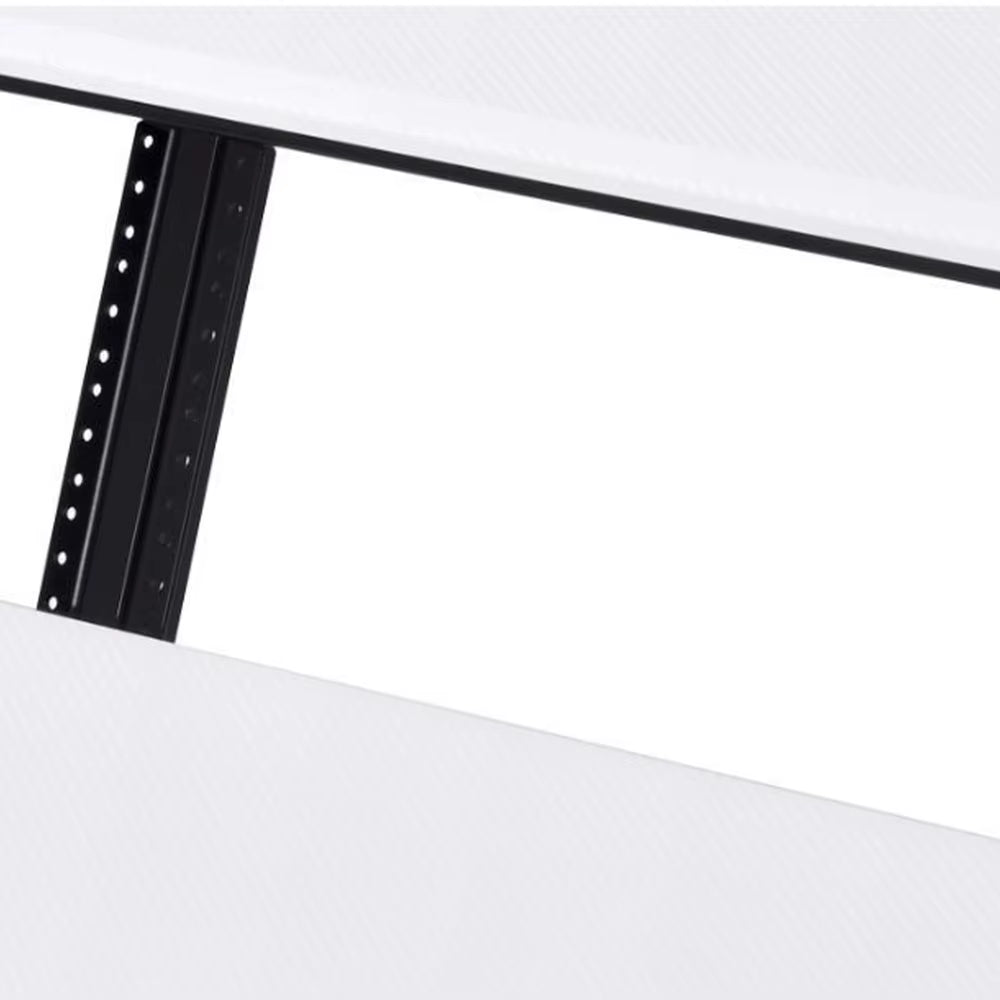 47Inch Home Office Desk Music Recording Studio Furniture Computer Desk with Keyboard Tray Cupholder Headset Hook 3 Shelves