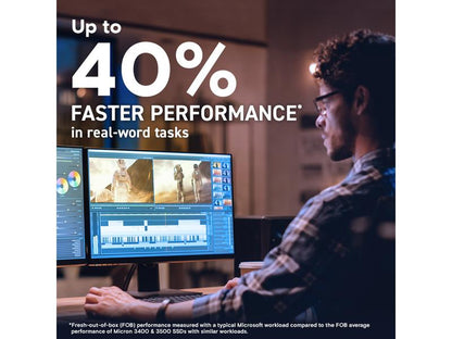 Crucial T705 1TB Pcie Gen5 Nvme M.2 SSD - up to 13,600 Mb/S - Game Ready - Internal Solid State Drive (PC) - +1Mo Adobe CC - CT1000T705SSD3