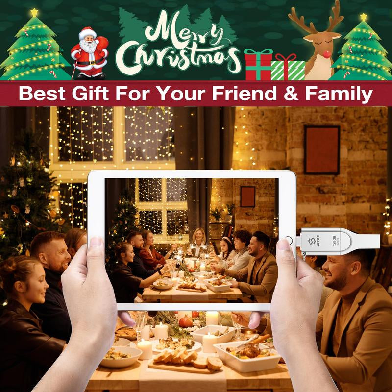 JDTDC Apple Mfi Certified Photo Stick for Ipad Iphone USB Flash Drives External Storage Stick for USB C Iphone Thumb Drive Memory Mobile for Android Phones Ipad Flash Drive Photo Transfer Stick Usb Stick Lips Thumbdrive Flashdrive Usb Flash