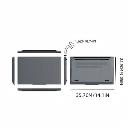 Ifacemall 15.6-Inch FHD Laptop | Intel N5095 Quad-Core Processor | 16GB DDR4 RAM | 512GB SSD | IPS FHD Display (1920X1080) | USB-C & HDMI Ports | Fingerprint Unlock | Portable Business Computer for Work, Student & Holiday Gifts(Silver，Rose Gold)