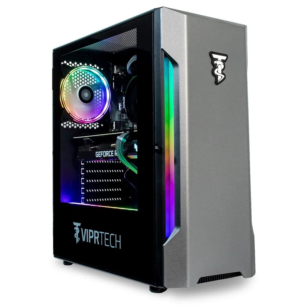 Rebel 4.0 Gaming PC - AMD Ryzen 7 (4.1Ghz), RTX 4060 8GB, 32GB DDR4, 1TB SSD, Desktop Black