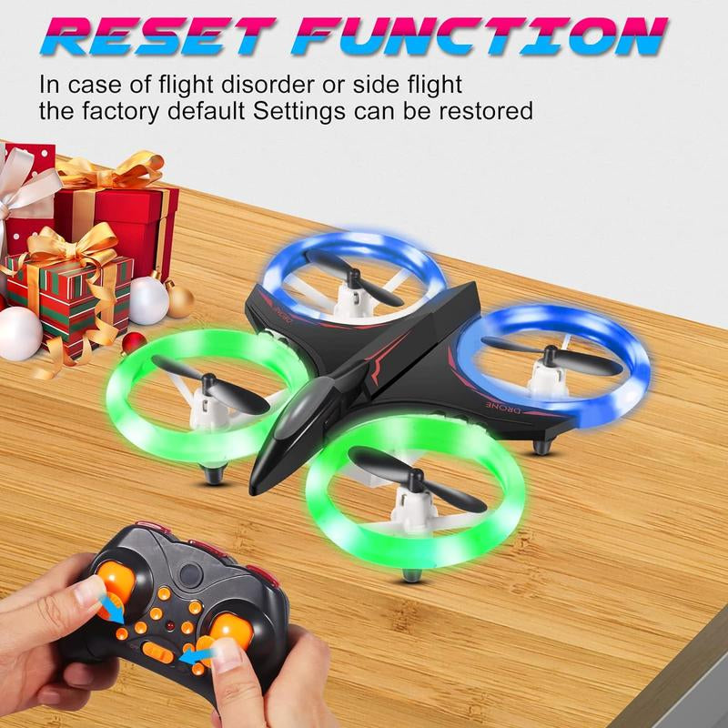Mini Drone for Kids, LED RC Drone, Remote Control RC Quadcopter, with 360° 3D Eversion and Throwing Flight Function, Gift/Toys for Boys & Girls