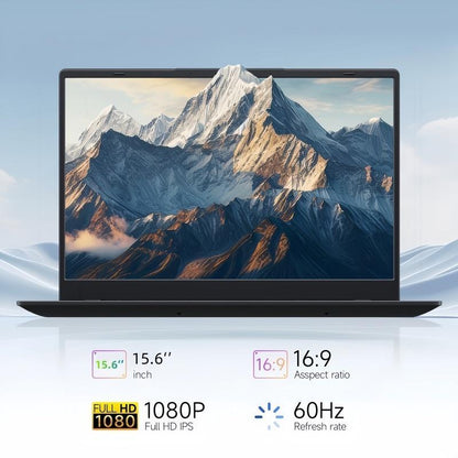 Ifacemall 15.6-Inch FHD Laptop | Intel N5095 Quad-Core Processor | 16GB DDR4 RAM | 512GB SSD | IPS FHD Display (1920X1080) | USB-C & HDMI Ports | Fingerprint Unlock | Portable Business Computer for Work, Student & Holiday Gifts(Silver，Rose Gold)