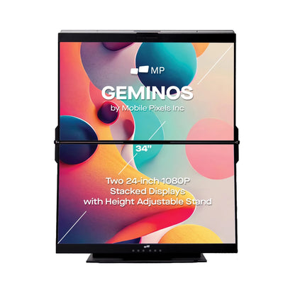 Inc. Geminos 1080P 24-In. Dual-Screen Desktop Monitor, 116-1001P01