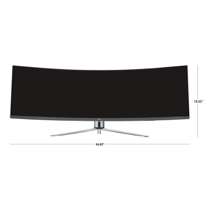 49" 3840 X 1080P Curved Dual FHD Gaming Monitor, Black, 100133225