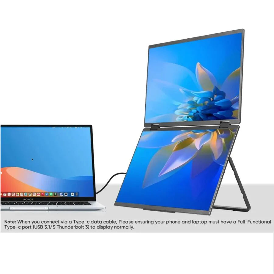 15.6 Inch FHD Dual Screen Extend LCD 1080P Monitor Portable