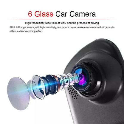 1080P HD Rearview Mirror Car DVR Dual Dash Cam Camera Front Rear Video Recorder