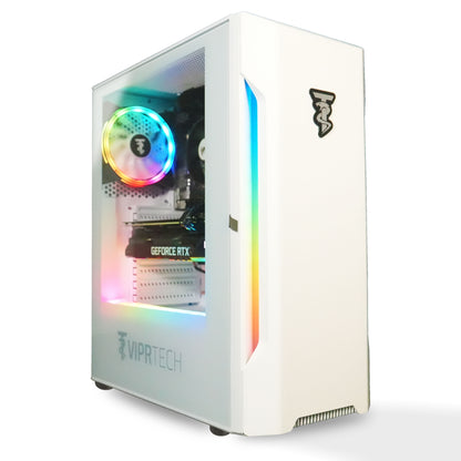Rebel 4.0 Gaming PC - AMD Ryzen 7 (4.1Ghz), RTX 4060 8GB, 32GB DDR4, 1TB SSD, Desktop White
